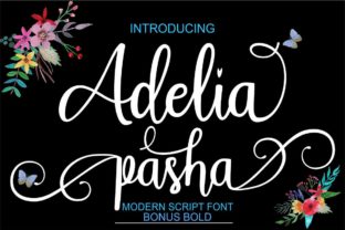 Adelia Pasha: A Playful Script Font for Modern Branding