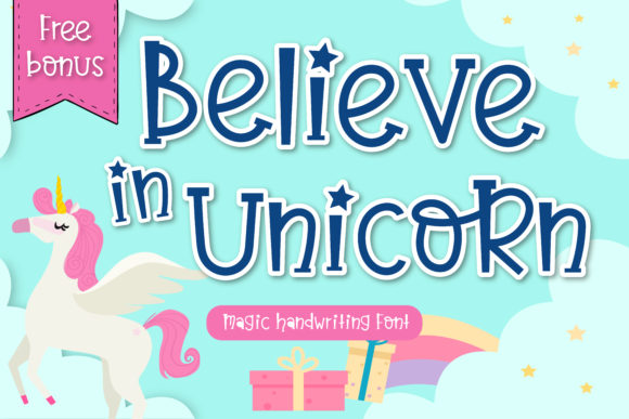 Believe in Unicorn Font for Editorial Design