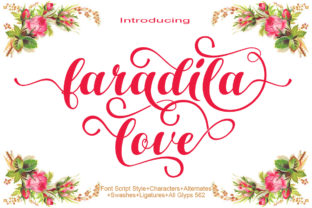 Faradila Love: A Script Font That Elevates Campaign Headlines