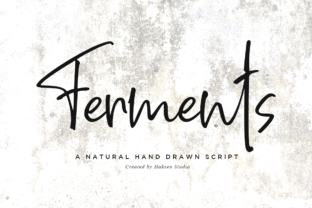 Ferments: A Handwritten Font for Creative Crafters