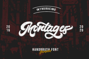 Montages: A Handwritten Font for Timeless Craft Projects