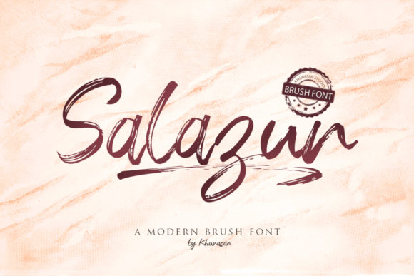 Salazur: A Handwritten Font with Elegance and Versatility