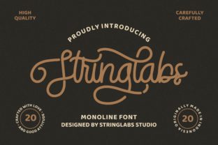 StringLabs: A Modern Script Font for Digital Design