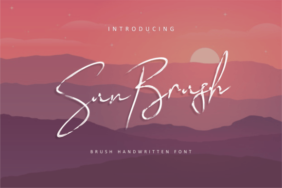 Sun Brush Font for Handmade Creations