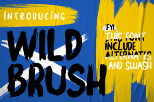 Wild Brush: A Bold, Sophisticated Script Font for Branding